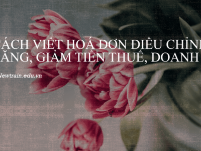 Cách viết hoá đơn điều chỉnh tăng, giảm tiền thuế, doanh thu