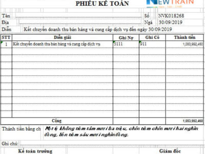 Phiếu kế toán tổng hợp là gì? Các loại biểu mẫu phiếu kế toán tổng hợp hiện hành