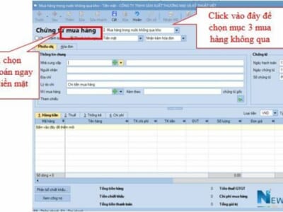 Hướng dẫn hạch toán nghiệp vụ mua công cụ dụng cụ - Ghi tăng CCDC trên Misa